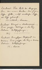 Nachlass Franz Steindachner, Liste von Prinzessin Therese von Bayern an Franz Steindachner, Inv.Nr. 537.10, Seite 15